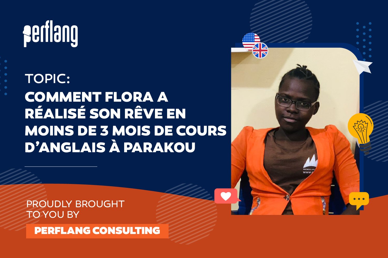 Flora en cours d'anglais à parakou